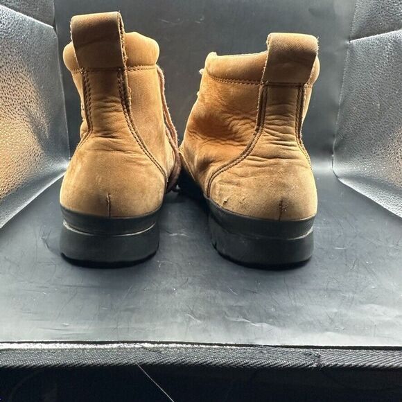 Timberland Boots Women 11 Leather Waterproof Brown Upper Black Sole Hiking - Picture 10 of 16